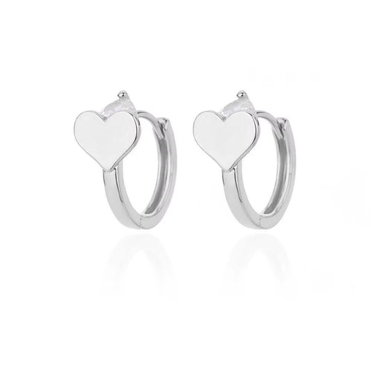 Hollow Heart Earrings for Women Stainless Steel Dangle Drop Earrings 2023 Trending Cubic Zirconia Wedding Couple Jewelry Aretes